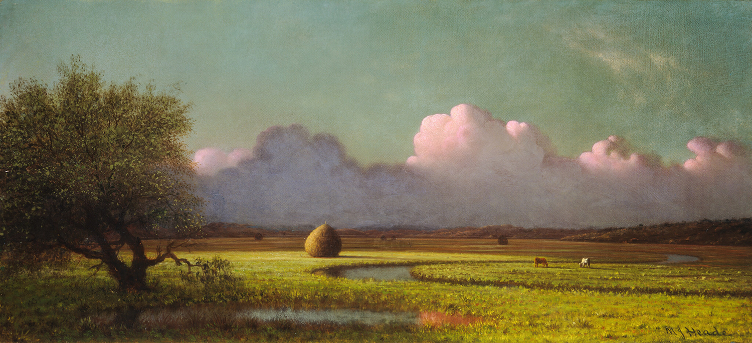 Painting of the Month - Sunlight and Shadow: The Newbury Marshes (1871) thumb