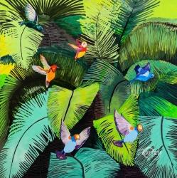 Palm Tree Birds V